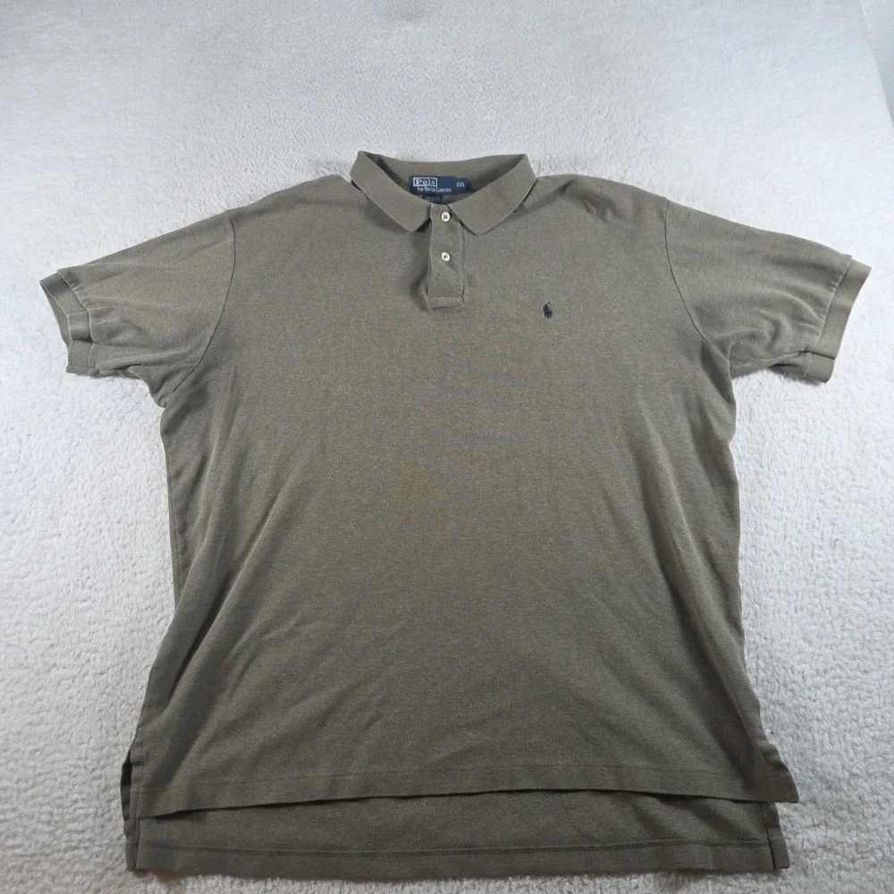 VTG Ralph‎ Lauren Polo Shirt Mens Size 2XL Green Golf Casual Preppy Rugby Pony